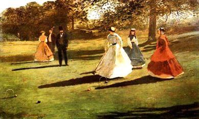 Winslow Homer Croquet Players oil painting image